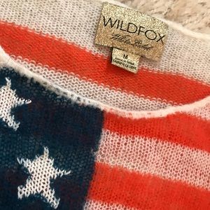 Wildfox Sweaters - Wildfox American flag sweater Sz M Wildfox Sweaters - Wildfox American flag sweater Sz M